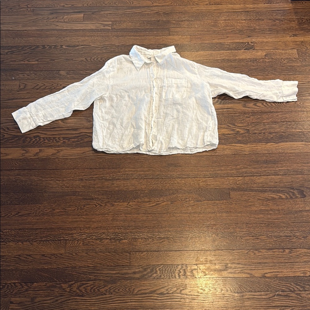 Zara White Women’s Button Down Shirt